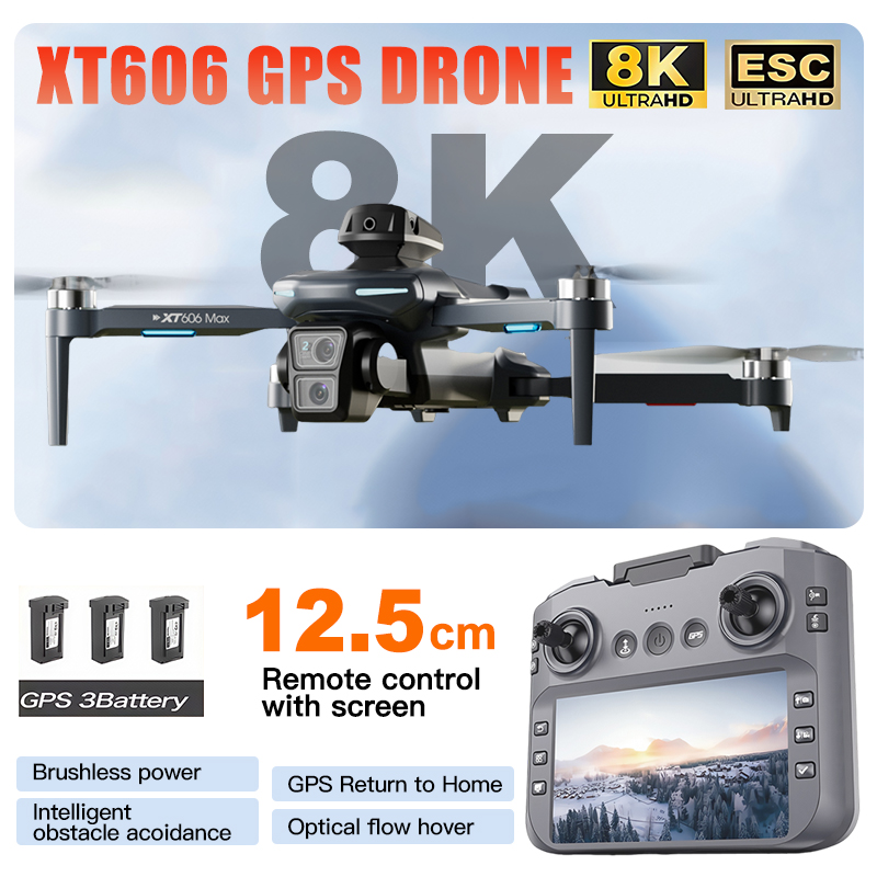 XT606 MAX 3 battery Drone 4k 8 - Drone Multispectral บทวิจารณ์และราคา