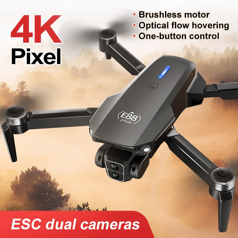 New E88 Plus Quadcopter Drone: - Drone Lidar บทวิจารณ์และราคา