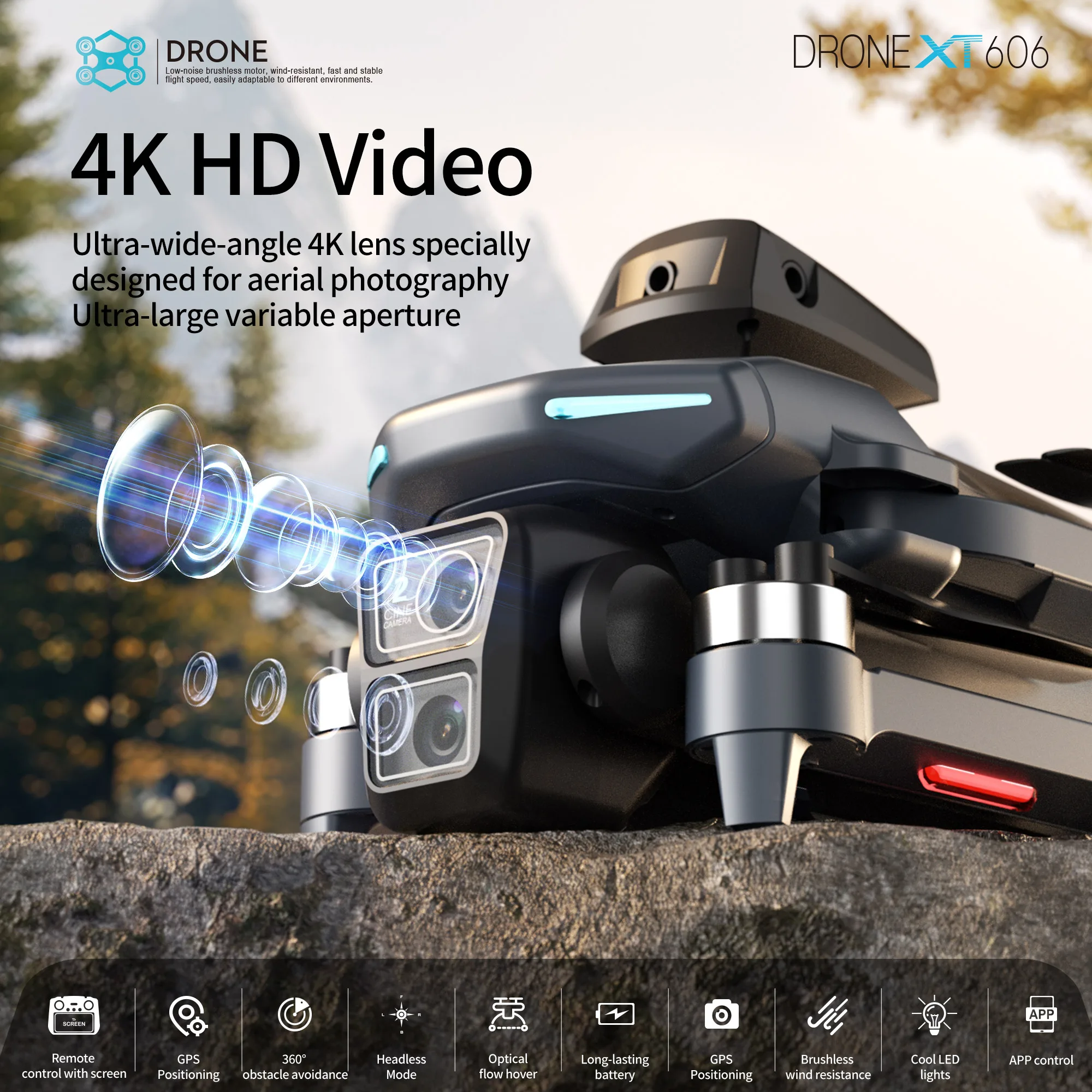 Lenovo XT606 MAX GPS Drone 4k  - Drone Surveying บทวิจารณ์และราคา