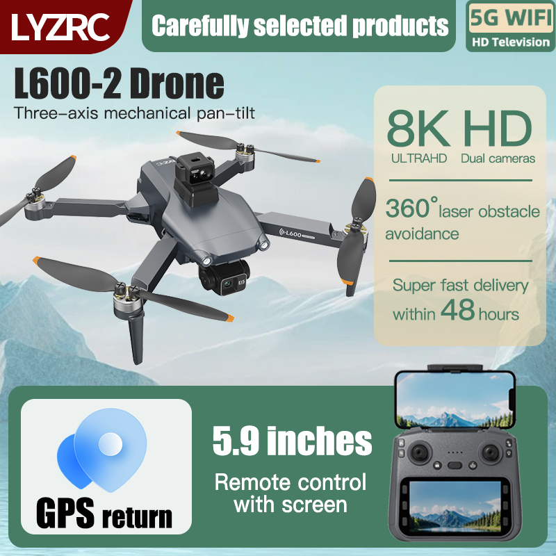 LYZRC L600-2 MAX GPS Drone 3-A - Drone Surveying บทวิจารณ์และราคา